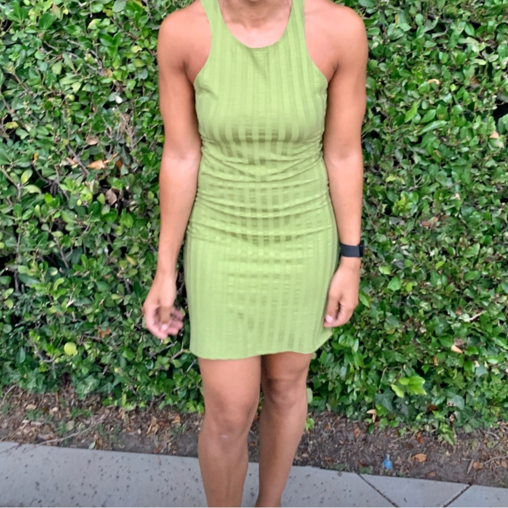 Reformation Green Bodycon Dress